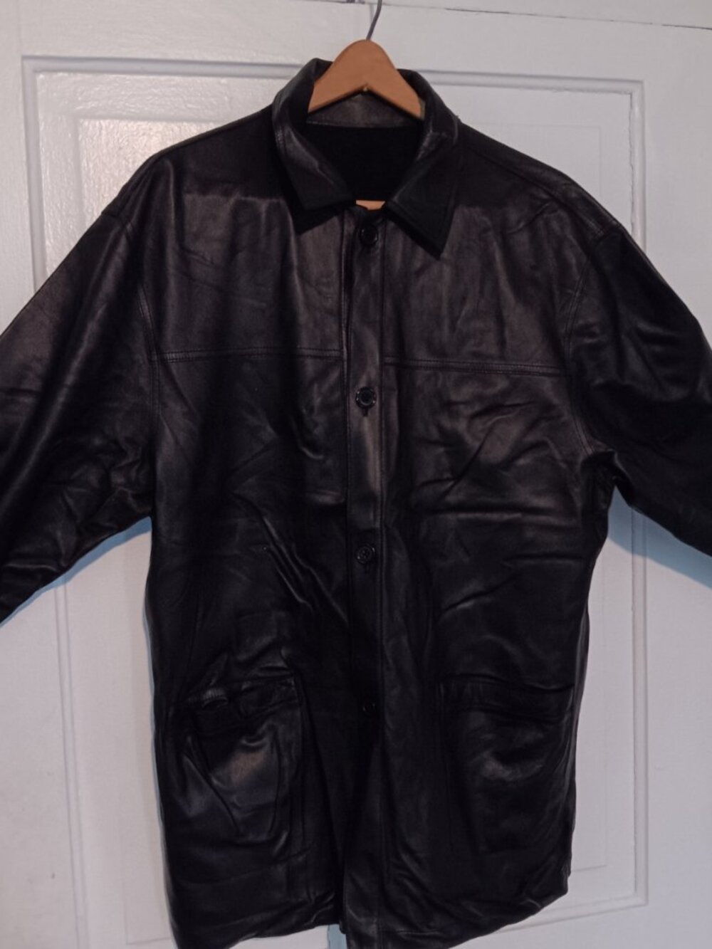 Men's Black Leather jacket